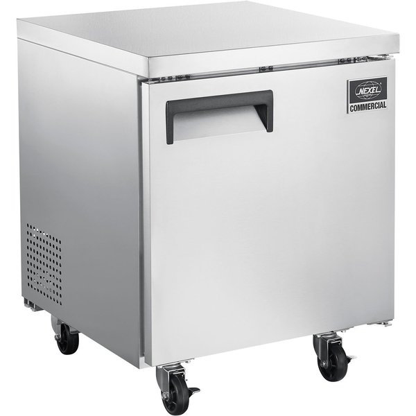 Global Industrial Nexel Undercounter Freezer, Solid Door, 5.5 Cu. Ft., Stainless Steel 243089